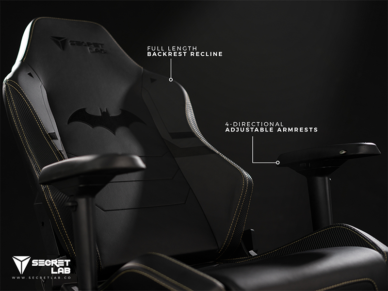 Batman gaming chair, gaming seat, Secretlab gaming chair, ergonomic gaming chair, computer chair