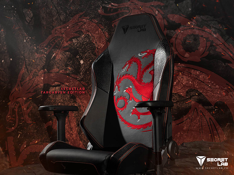 Game of Thrones x Secretlab gaming chairs