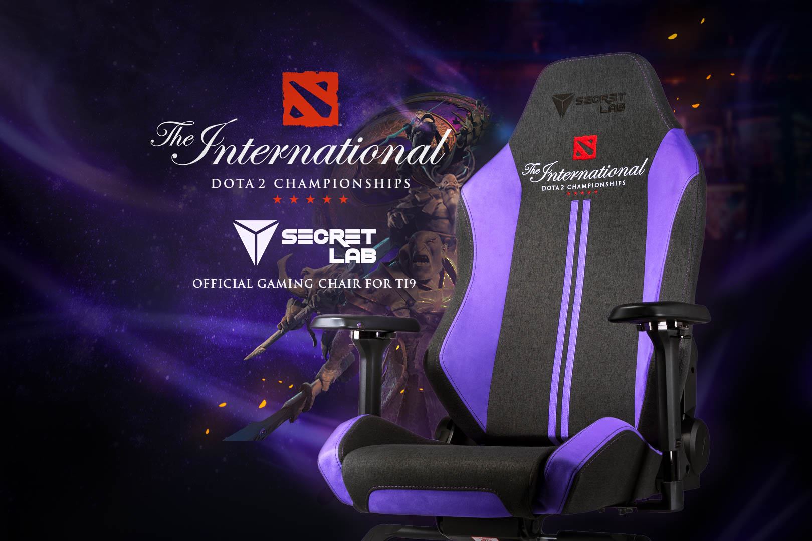 Secretlab gaming seat of choice for The International 2019 and