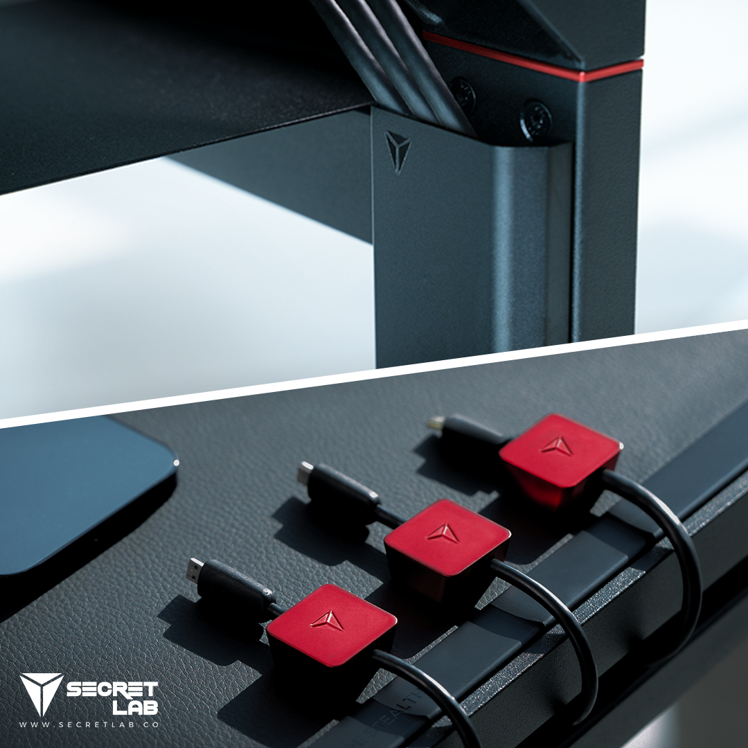 Secretlab MAGNUS gaming desk, magnetic cable management accessories