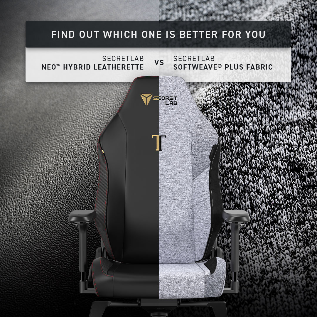 Secretlab NEO™ Hybrid Leatherette vs SoftWeave® Plus fabric: Which ...