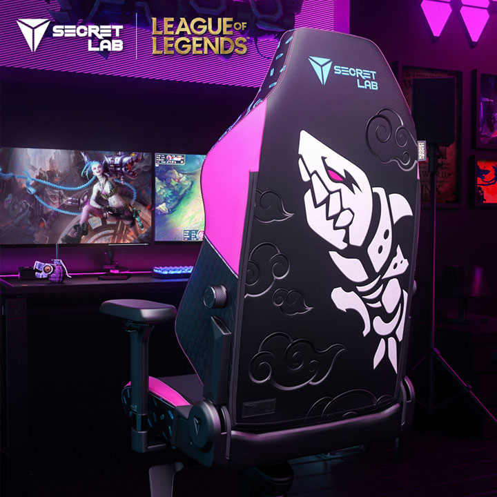 Gaming chair, gaming chairs, gaming seat, gaming seats, computer chair, computer chairs, Jinx, League of Legends, female gamers, League of Legends champions, LoL