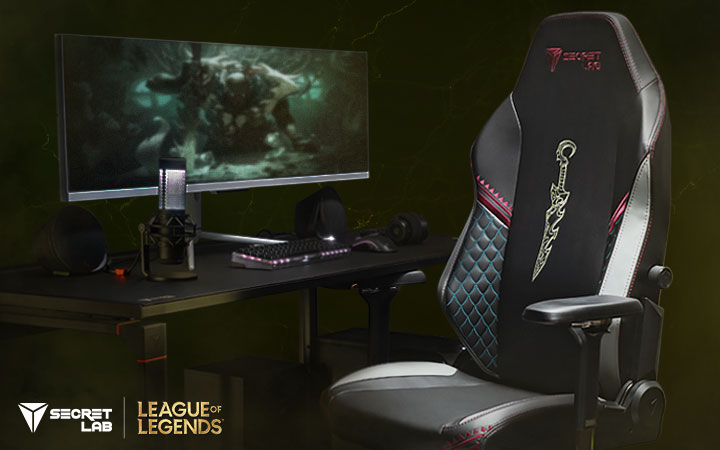Gaming chair, gaming chairs, gaming seat, gaming seats, computer chair, computer chairs, League of Legends, League of Legends champions, Pyke, LoL