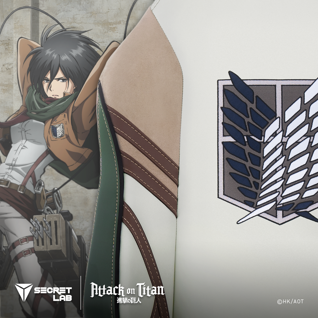 Design of the Secretlab Attack on Titan pc chair, computer chair, gaming chair, ergonomic chair, pc gaming chair