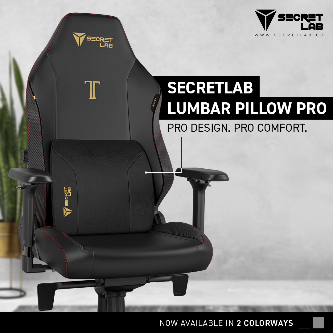Secretlab Lumbar Pillow Pro: Pro design. Pro comfort. - Secretlab Blog