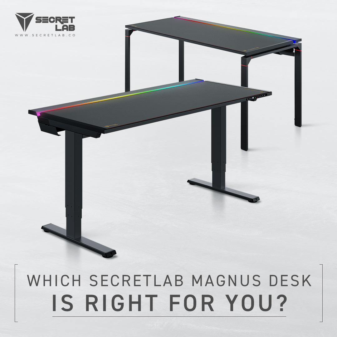Which Secretlab MAGNUS is right for you - Secretlab MAGNUS Pro Sit-to-Stand Metal Desk, Secretlab MAGNUS Metal Desk