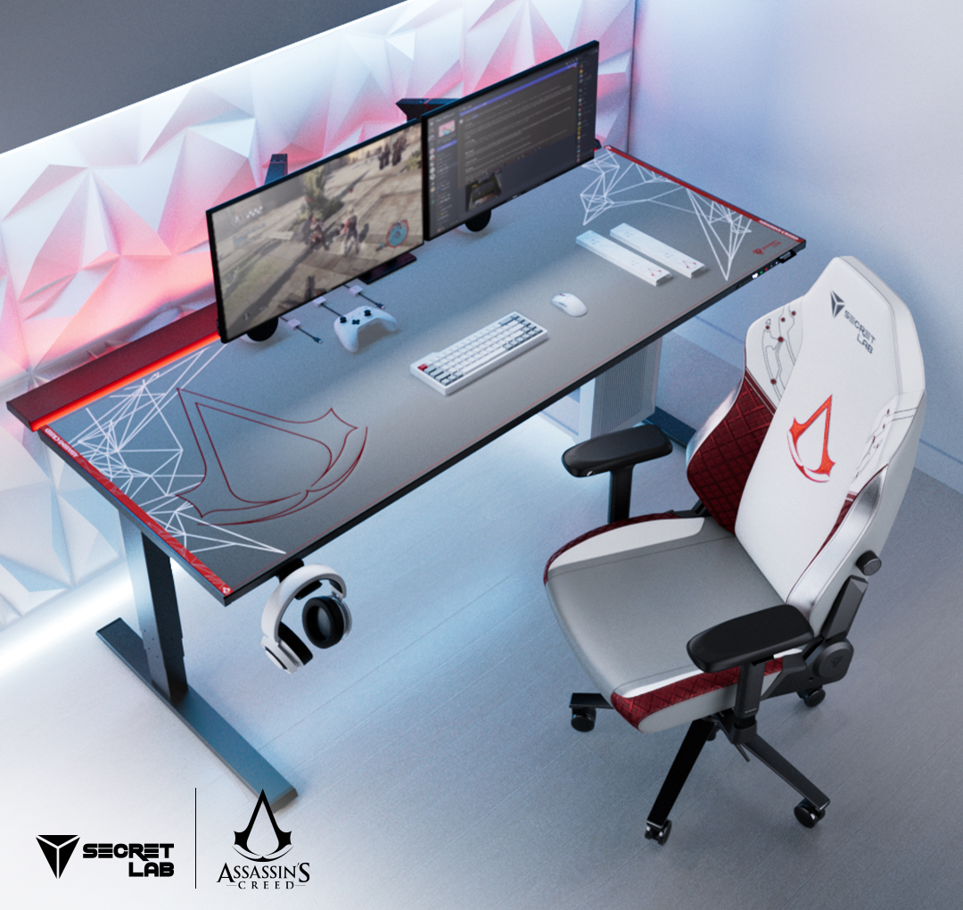 Secretlab's Assassin's Creed Gaming Chair And Desk Accessories Are