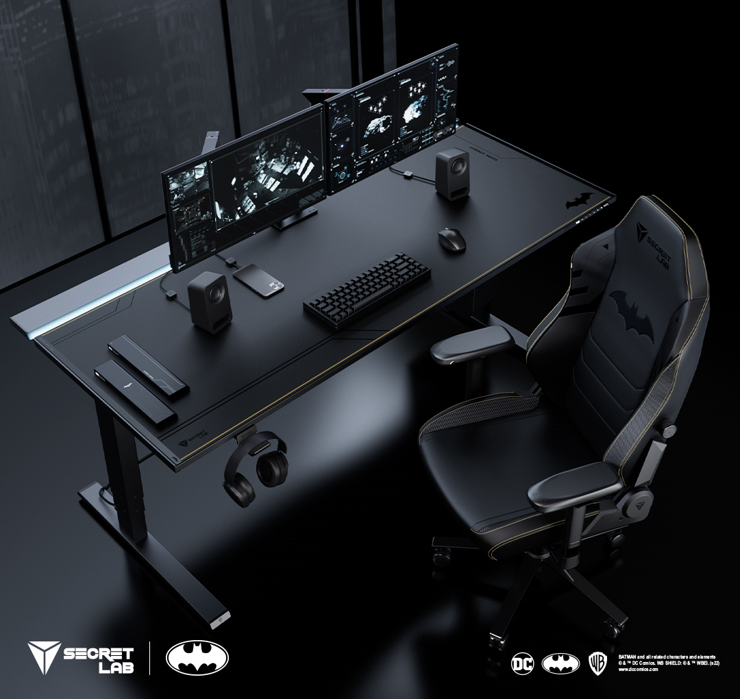 Secretlab MAGNUS Metal Desk Gets Stylish Dark Knight Edition To