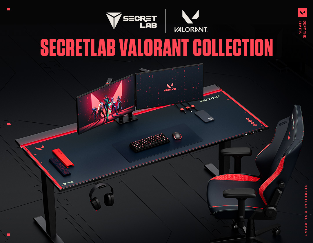 Secretlab Valorant gaming setup