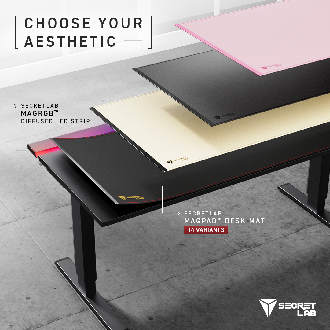 Play the ultimate dress up with your Secretlab MAGNUS desk and