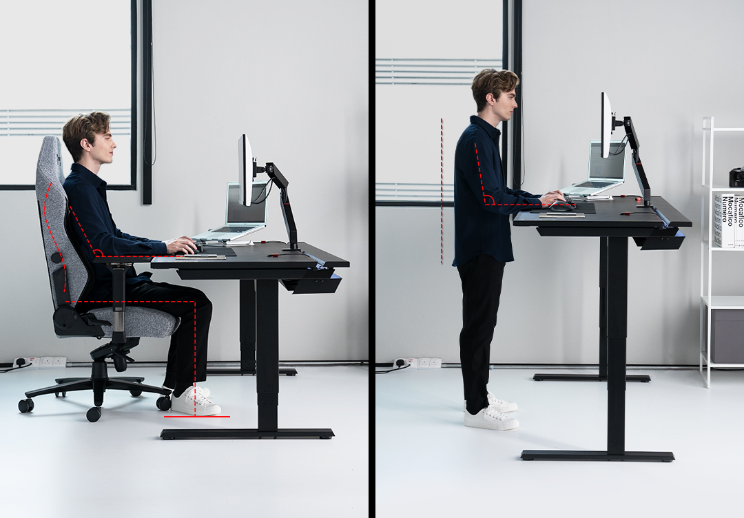 How the right standing desk can improve your health and posture