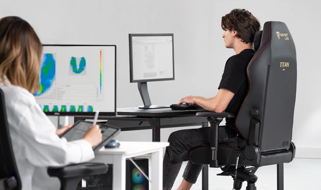 Pressure mapping and testing of the Secretlab TITAN Evo ergonomic gaming chair
