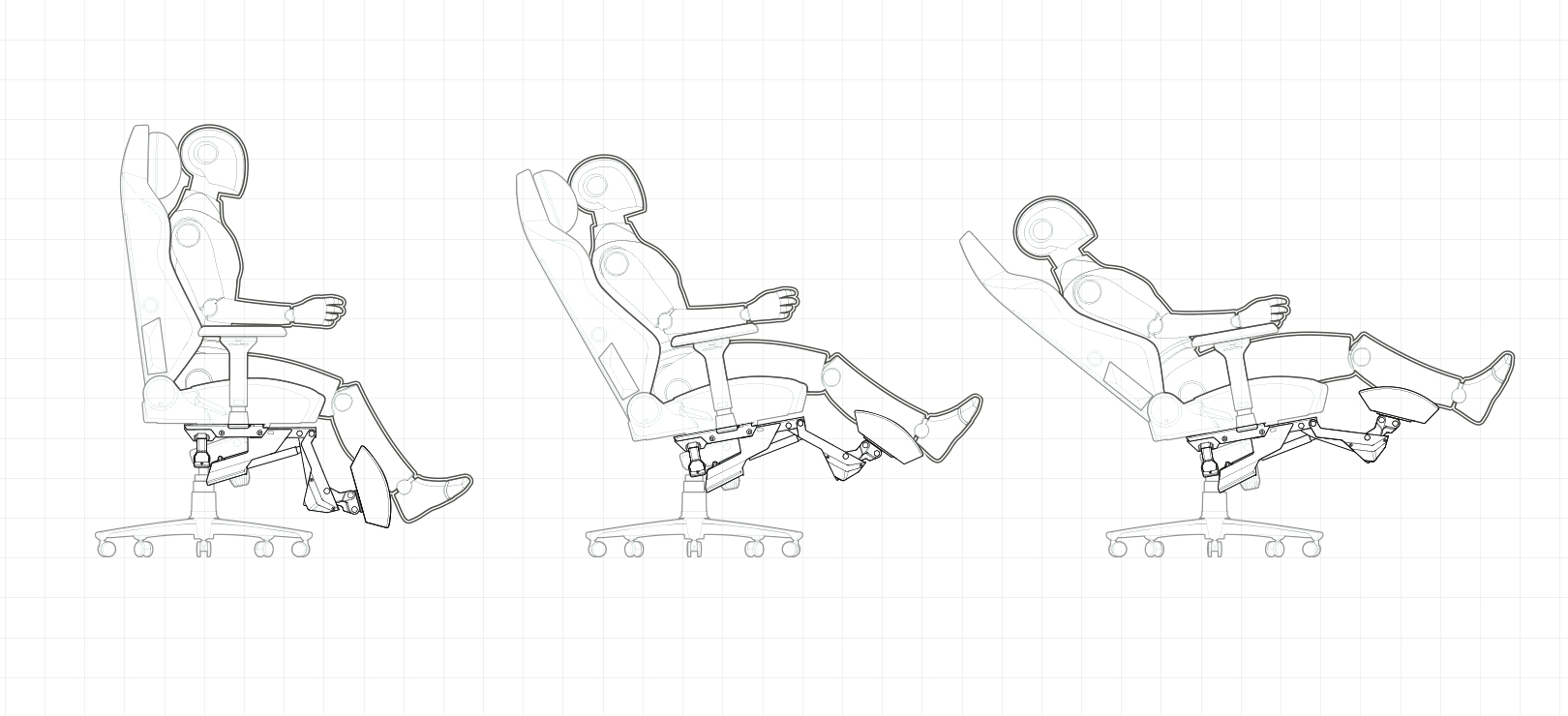 ergonomic recliner, reclining gaming chair